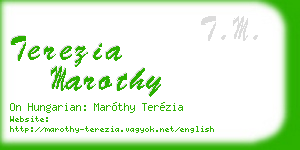 terezia marothy business card